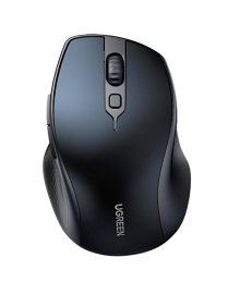 Мышка компьютерная беспроводная UGREEN MU101 (15807) Ergonomic Contoured-Shape Design Wireless Mouse 2.4 GHz&BT. Цвет: синий