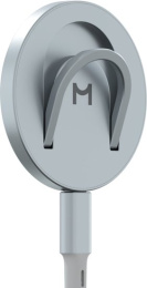 Беспроводное зарядное устройство Magssory Coin Серебристый (WCH015) (15Вт, Quick Charger, Power delivery, с магниным кабелем, совместимо с Magsafe)