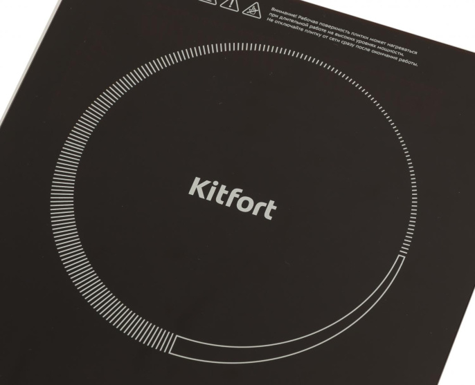 Настольная плита электрическая KitFort КТ-102, стеклокерамика, черный