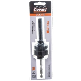 Хвостовик SDS-plus со сверлом для коронок биметаллических Gepard GP2501-02