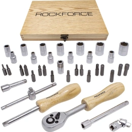 Набор инструментов Rockforce 1/4" DR с 6-гранными головками 38 предметов RF-2382-5(51308)
