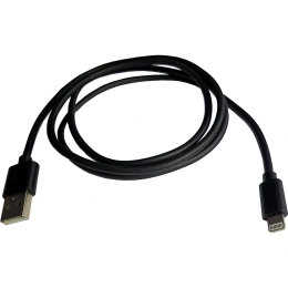 Кабель для зарядки Nord-Yada iPhone USB-Lightning 2А, 1м чёрный (TPE) 908936