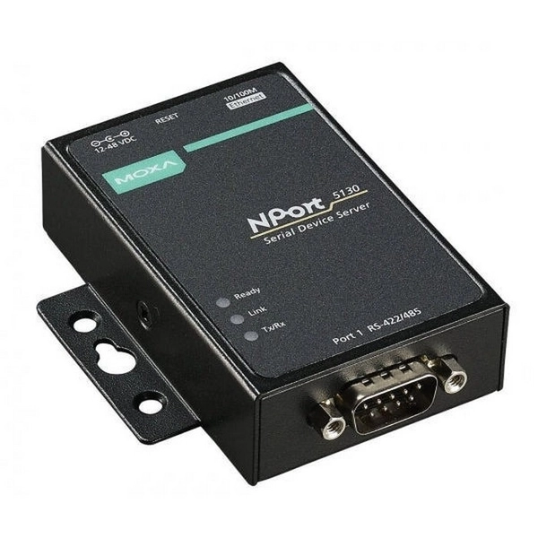 Преобразователь MOXA NPort 5130, 1 порт RS-422/485 DB9M , 1 порт 10/100BaseTX