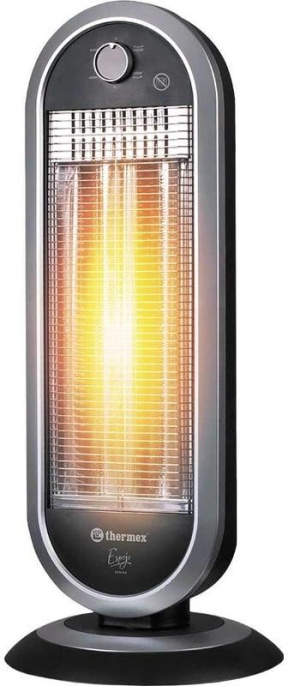 Инфракрасный обогреватель Thermex Espejo ЭдЭБ04307, 900Вт, 25м2, карбоновый, серебристый/черный