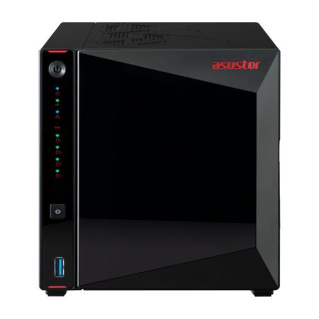 Cетевое хранилище ASUSTOR AS5404T 2-Bay NAS/Media player/Intel Celeron N5105 2.0GHz up to 2.9GHz, 4GB SO-DIMM DDR4, noHDD HDD,SSD ,/2x 2,5Gb LAN /3xUSB3.2,HDMI