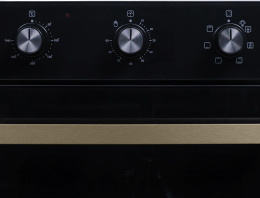 Духовой шкаф электрический OASIS D-45MMB,  52л,  дверца с 2 стеклами,  черный