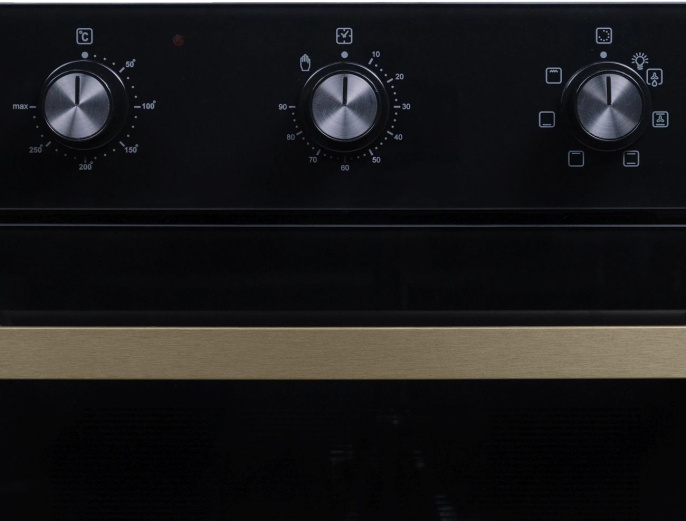 Духовой шкаф электрический OASIS D-45MMB,  52л,  дверца с 2 стеклами,  черный