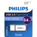 Флеш накопитель 64GB PHILIPS SNOW2.0 64GB, USB 2.0 FM64FD70B/97