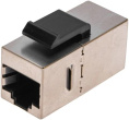 Адаптер Rexant 02-0109 проходн. Keystone RJ45 кат.6 FTP серый