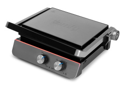 Электрогриль DOMFY Metal DSM-EG502,  черный и серебристый