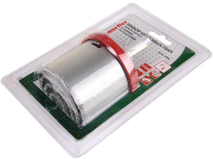 Набор коронок Hammer 224-204 DR CR,  по кафелю/кирпичу,  круглый,  4шт [62231]