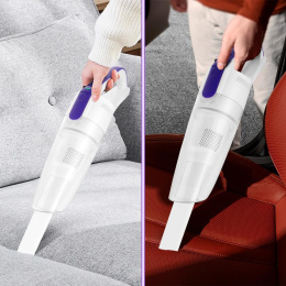 Ручной пылесос (handstick) KitFort КТ-5198, 75Вт, белый/фиолетовый