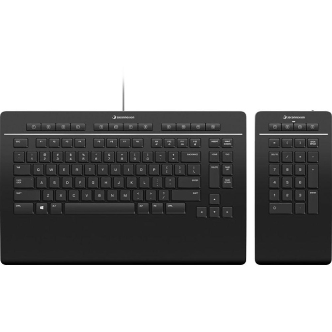 Клавиатура 3DConnexion 3DX-700092 Keyboard Pro with Numpad, US-International QWERTY {5} 341214