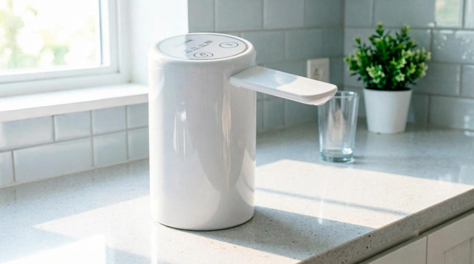 Помпа для 19л бутыли Aqua Work A2 электрический белый картон (36064)