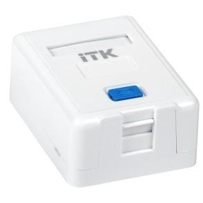 ITK Корпус настенной розетки для установки одного модуля KJ, белый (CS2-012)