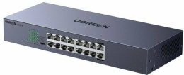 Коммутатор сетевой UGREEN CM939 75289EU 16-Port Gigabit Ethernet Switch Aluminum Housing EU. Цвет: серый космос 75289EU_