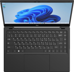 Ноутбук IRU Planio 14ING N-series N100 8Gb SSD512Gb Intel UHD Graphics 14" IPS FHD 1920x1080 Windows 11 Pro 64 black WiFi BT Cam 6000mAh 2059101