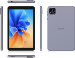 Планшет Digma Q8 SC9863A (1.6) 8C RAM3Gb ROM32Gb 8" IPS 1280x800 4G Android 14 голубой 5Mpix 2Mpix BT WiFi microSD 128Gb 4500mAh 191hrs