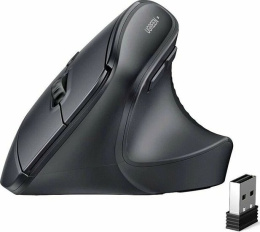 Беспроводная вертикальная мышка UGREEN M571P 65042 Wireless Vertical Mouse 2.4GHz & Bluetooth. Цвет: черный