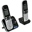 Panasonic KX-TG6812RUB Black р/телефон (2 трубки с ЖК диспл.DECT)