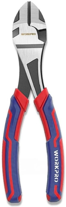Бокорезы WorkPro WP231104 180мм материал CR-V, ковка в виде капли, с полированным покрытием, удобные трехкомпонентные рукоятки