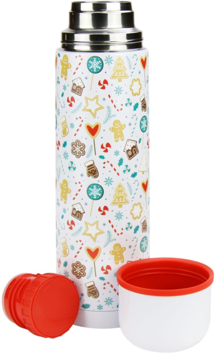 Термос StarWind 11-1000, 1л, белый/ рисунок