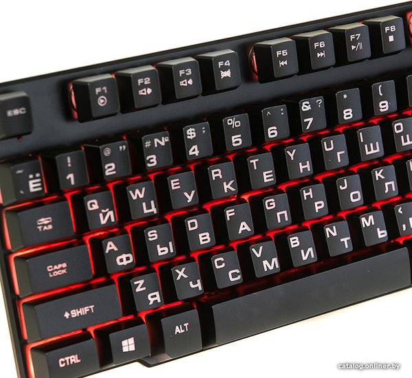 Клавиатура KGK-15U BLACK Dialog Gan-Kata - игровая с подсветкой, USB, черная