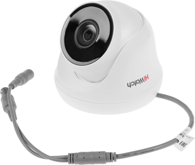 HiWatch DS-T233 (2.8 mm) 2Мп внутренняя купольная HD-TVI камера с EXIR-подсветкой до 40м