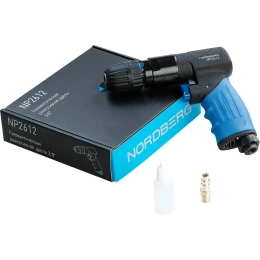 Реверсивная пневмодрель NORDBERG сверла до 10 мм NP2612