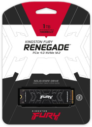 Накопитель SSD M.2 2280 M PCI Express 4.0 x4 Kingston 1Tb Fury Renegade SFYRS/1000G 7300/6000 MBps TLC