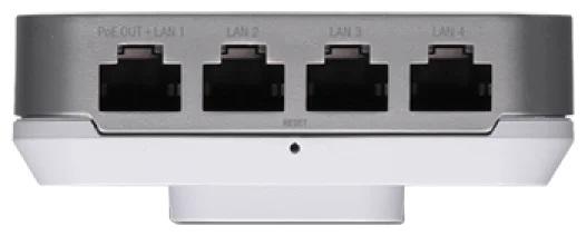 Точка доступа Ubiquiti UniFi AC In-Wall HD,  2.4/5ГГц,  5xRJ45,  белый [uap-iw-hd]