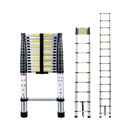Лестница стальная телескопическая Алюмет 1х15 ступеней. Серия ST 4.4