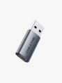 Адаптер CABLETIME CP80G (CT-AMCF10-AG) 10 Гбит/с USB3.2 A Male to USB -C Female OTG алюминий