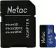 Карта памяти Netac NT02P500STN-064G-R microSDХC Memory Card 64Gb UHS-I U1 + microSD-- SD Adapter