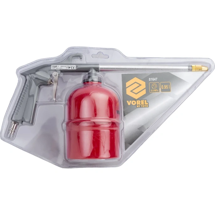 Пневматический промывочный пистолет VOREL 950мл 81647