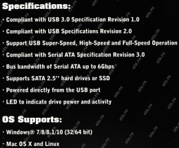 SUNRICH TECHNOLOGY(H.K.) LIMITED Адаптер для подключения к USB St-Lab USB3.0 to SATA 6G Adapter U-1450