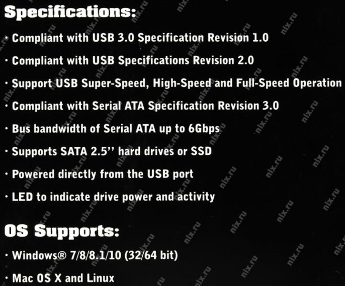 SUNRICH TECHNOLOGY(H.K.) LIMITED Адаптер для подключения к USB St-Lab USB3.0 to SATA 6G Adapter U-1450