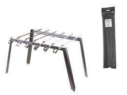Подставка под шампура + 6 шампуров в чехле 400х250, тол. 0,7мм, шампур 370х10мм , PERFECTO LINEA 47-750889