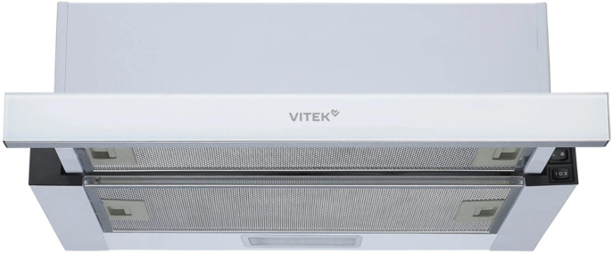 Вытяжка встраиваемая Vitek VT-TH 6020 W белый управление: кулисные переключатели 1 мотор