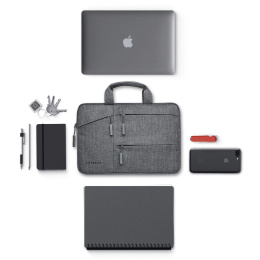 Сумка Satechi Water-Resistant Laptop Carrying Case для ноутбуков до 13"&14'' дюймов. Материал нейлон. Цвет серый. (ST-LTB13)
