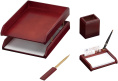 Настольный набор Good Sunrise M4C-10A, 4 предмета, бордовый/черный