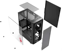 Корпус Bloody CC-126 черный без БП ATX 8x120mm 2xUSB2.0 1xUSB3.0 audio bott PSU