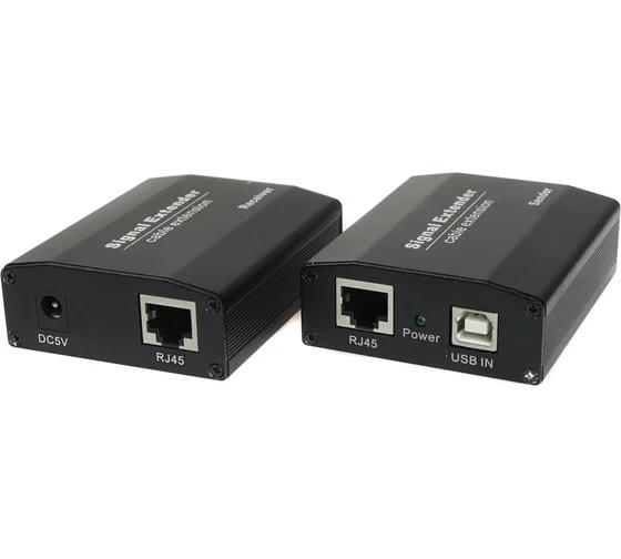 Удлинитель интерфейса USB 2.0 OSNOVO TA-U15+RA-U45 по кабелю витой пары CAT5e/6 до 50м. sct1410