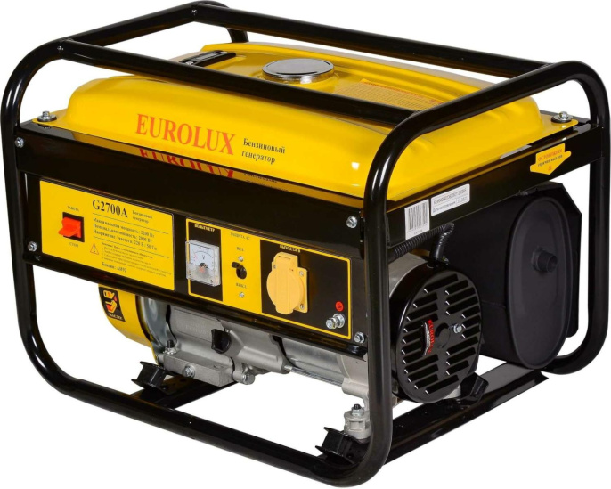 Бензиновый генератор EUROLUX G2700A, 220 В, 2.2кВт [64/1/36]