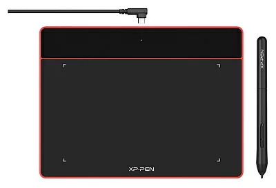 Графический планшет XP-Pen Deco Fun S USB красный