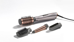 Фен-щетка BaByliss AS136E 1000 Вт, питание: сеть, ионизация, 2 температурных режима, подача холодного воздуха, насадки: концентратор, плойка, круглая насадка с мягкой щетиной, насадка для придания