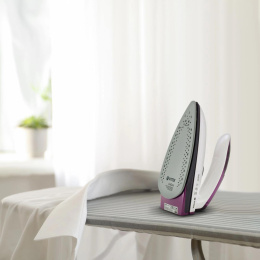 Дорожный утюг Vitek VT-8305,  с паровым ударом,  1000Вт,  белый и фиолетовый