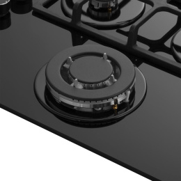 Газовая варочная поверхность Meferi Glass Ultra MGH604 черный
