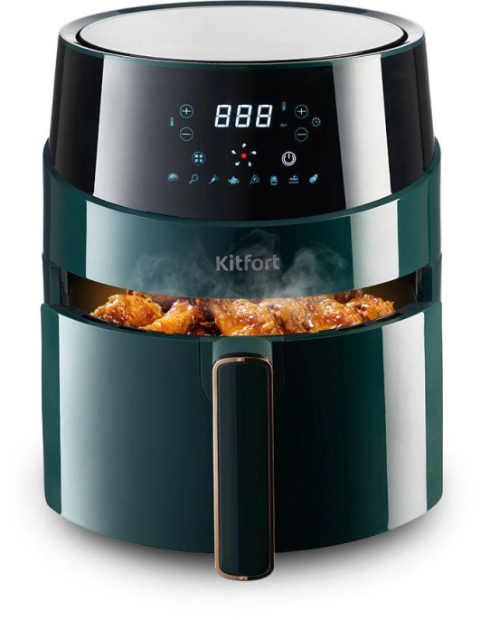 Аэрогриль Kitfort КТ-2222 3.5л 1500Вт зеленый