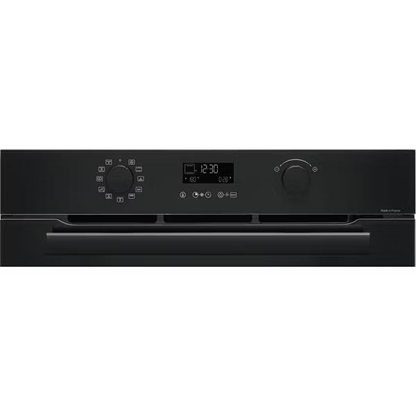 Встраиваемый духовой шкаф BRANDT 592x592x608 мм, 73 л, 10 функций приготовления, гидролизная очистка, приготовление на пару, цвет: черный (BOH3415A)